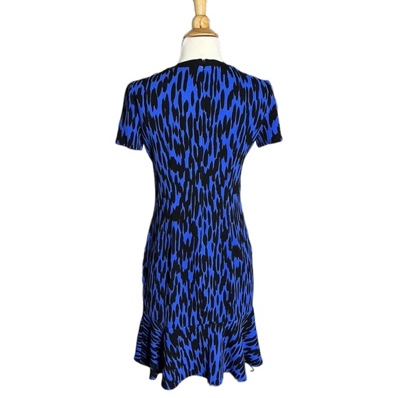 LONDON TIMES Form Fitting Dress Short Sleeve Flounce Dress, 4P - Picture 7 of 15